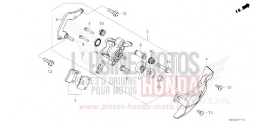 PARKING BRAKE CALIPER CRF1100D4M de 2021